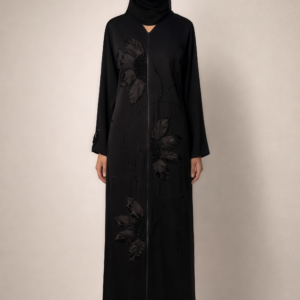Abaya Black Petal